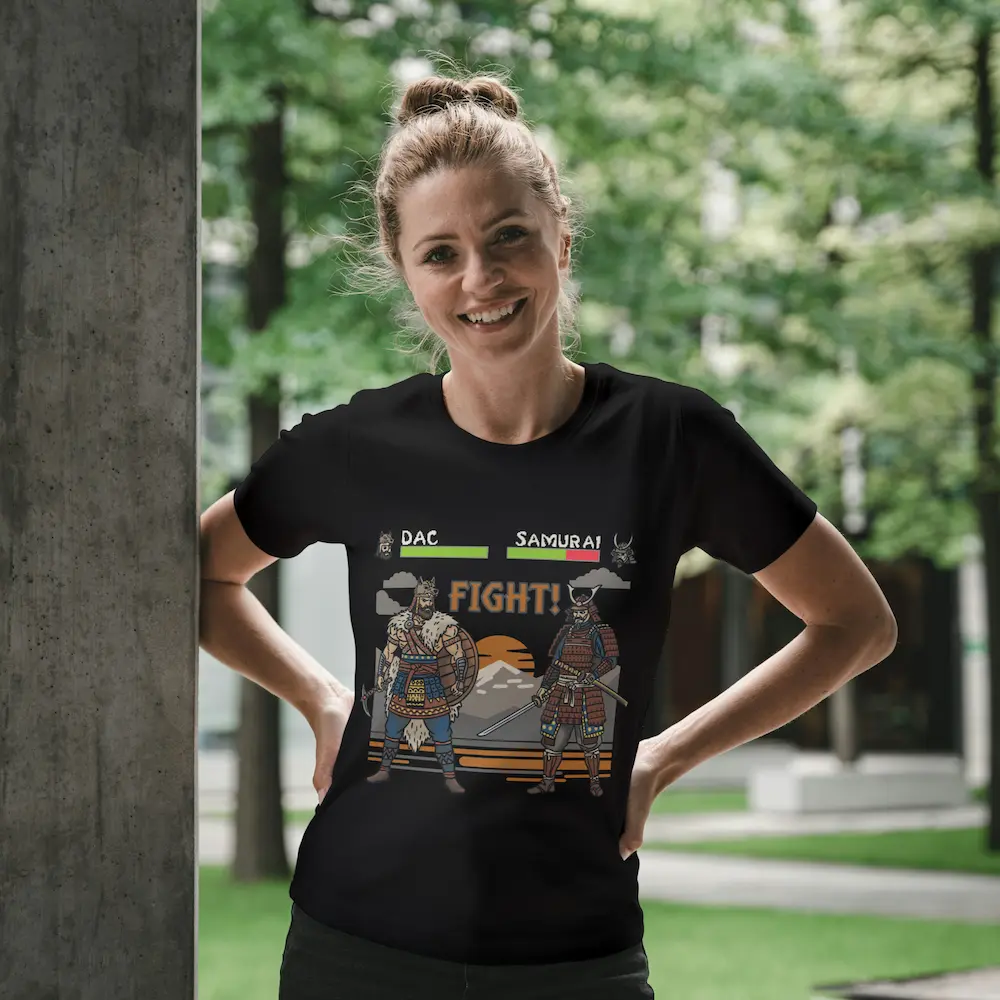 Tricou Premium „Senzațional! Daci vs Samurai” - imagine 3