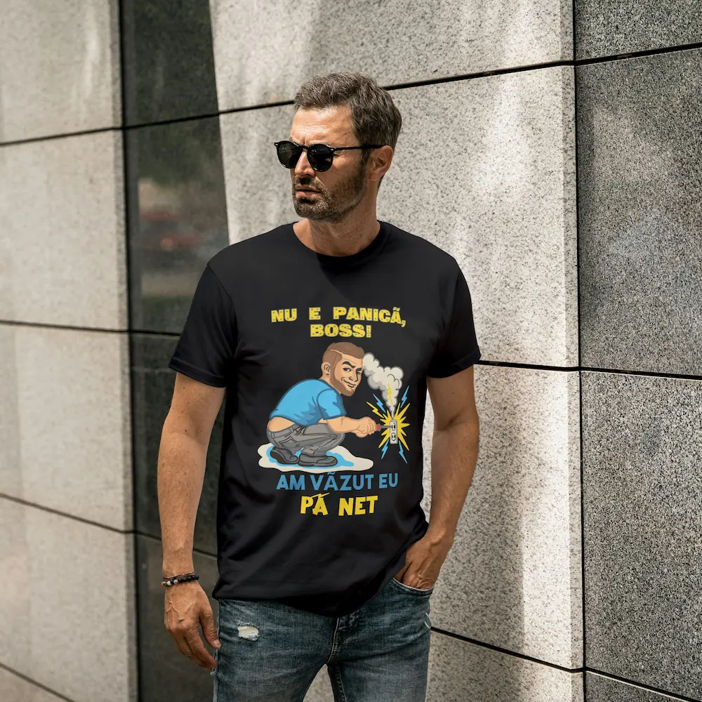 Tricou Premium „Nu e panică, boss!” - imagine 2